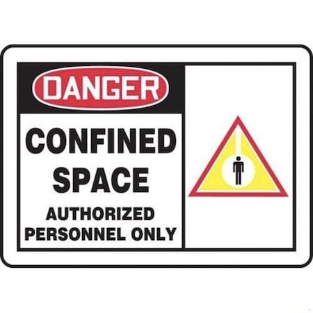 Accuform OSHA DANGER SAFETY SIGN CONFINED MCSP013XP MCSP013XP